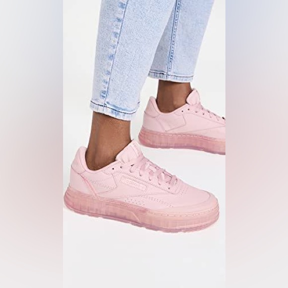Reebok Club C Double Geo Smokey Rose - Picture 3 of 17
